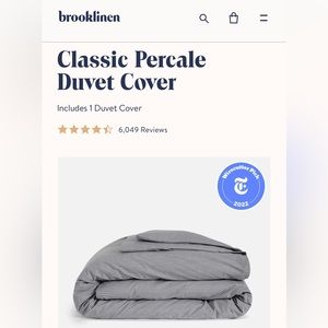 Brooklinen NWT Queen/Full duvet.